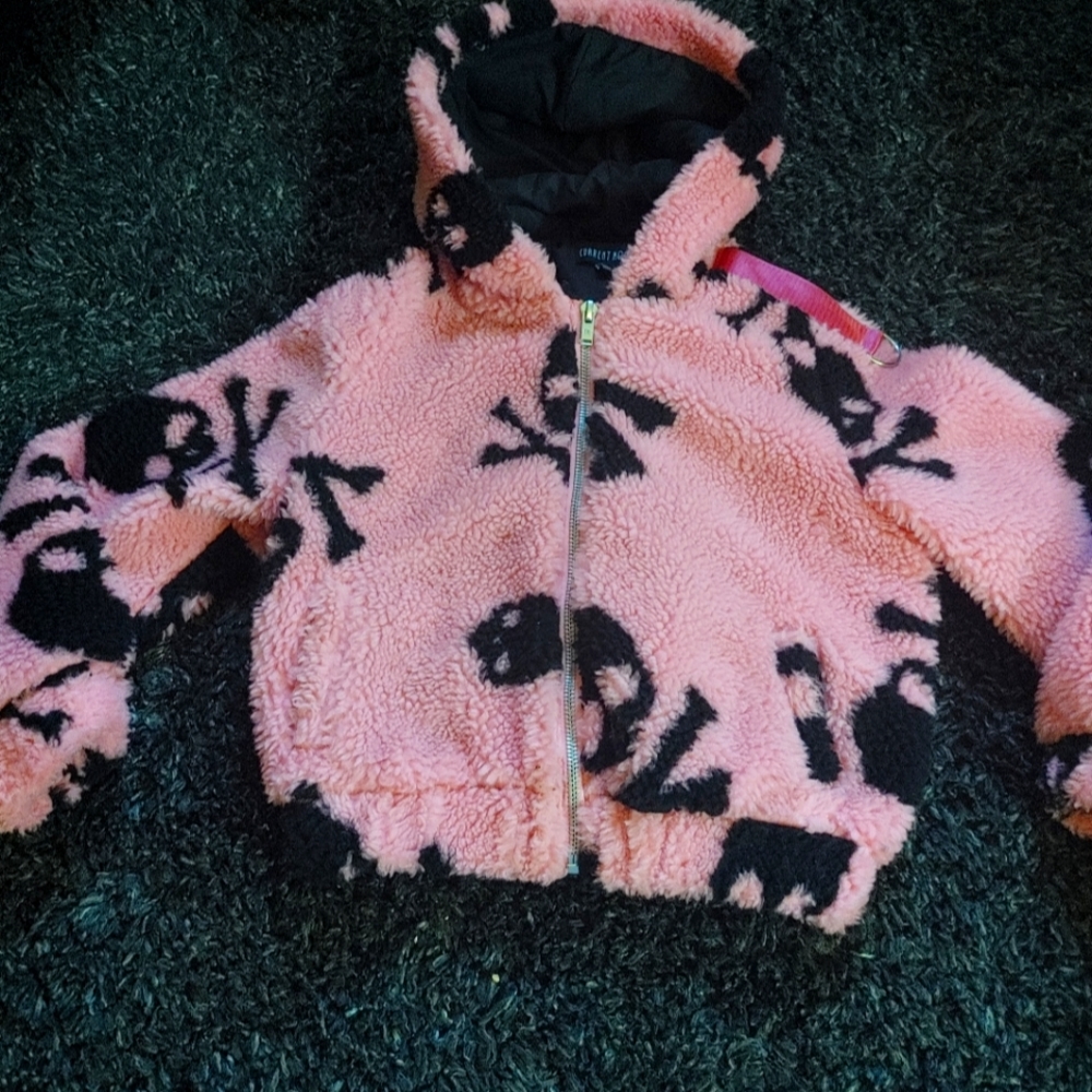 Dolls Kill Bomber Skull Hoodie